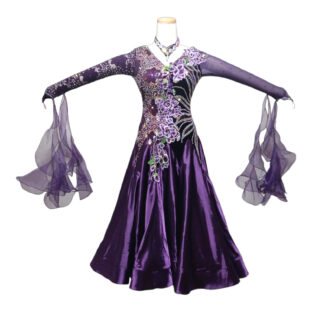 ドレス013　プラム　Mサイズ