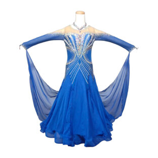 ドレス024　ブルー　Lサイズ