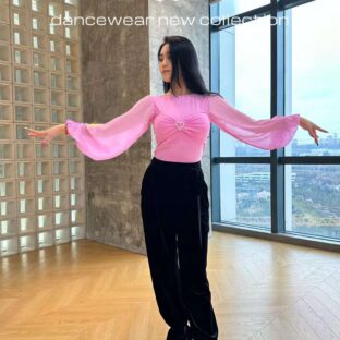 TMダンスウェア ブラウス【ヴィーナス】ピンク