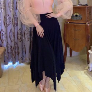 TMダンスウェア スカート【イレギュラーカット】