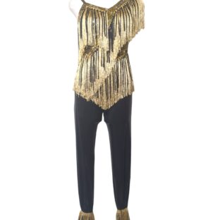 黒/金ドレス　240907