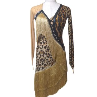 ヒョウ柄ドレス　240908